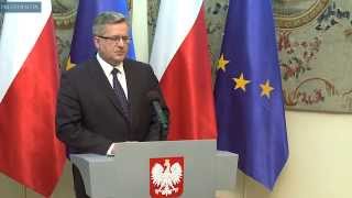 Oświadczenie prezydenta Bronisława Komorowskiego  po zamachu w Tunisie